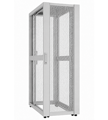 Armadio server per data center 48U con sportello perforato 600x1200x2250mm (LxPxA) Grigio
