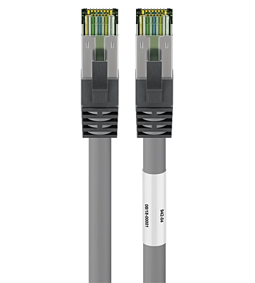 Cavo patch Cat8 S/FTP (PIMF) da 0,50 m, grigio.