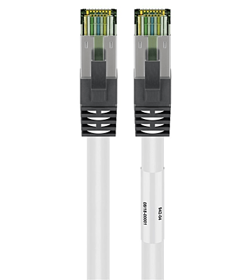 Cavo patch Cat8 S/FTP (PIMF) da 0,50 m, bianco.