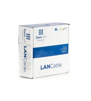 Cavo flessibile DANICOM CAT5E FTP da 100 m in rotolo - PVC (Fca)