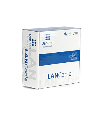 Cavo DANICOM CAT6 UTP 100 m su rotolo rigido - LSZH (Dca)