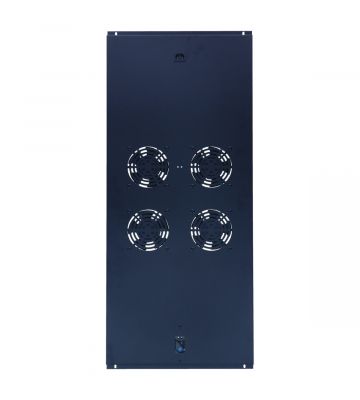 Kit di ventole con 4 ventole e termostato, adatto per armadi server con profondità di 1200 mm.