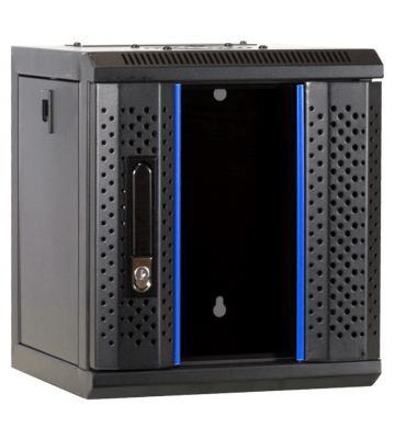 Armadio server 6U da 10 pollici con anta in vetro, dimensioni 312x310x352 mm (LxPxA)
