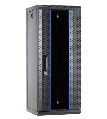 Armadio server da 10 pollici 15U con anta in vetro 312x310x752 mm (LxPxA)