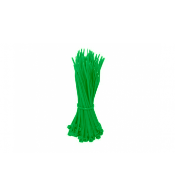 Fascette stringicavo verdi da 200 mm - 100 pezzi