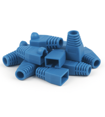 DANICOM guaina per cavo RJ45 blu grande - 10 pezzi