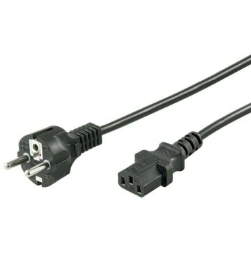 Cavo di alimentazione Schuko-C13 da 3 m, nero