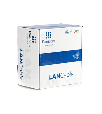 Cavo DANICOM CAT6A S/FTP 100 m su rotolo rigido - LSZH (Dca)