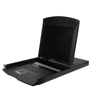 Console KVM da 19 pollici a innesto con USB e tastiera QWERTY PS/2.