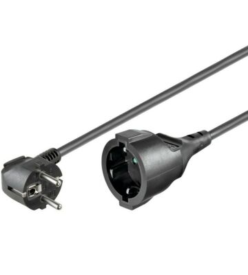 Prolunga Schuko da 2 m, nera