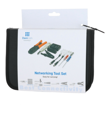 Kit di strumenti di rete Danicom professionale in valigetta.