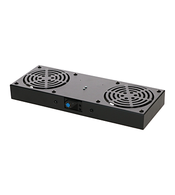 Kit di ventilazione con 2 ventole e termostato, adatto per armadi a muro.