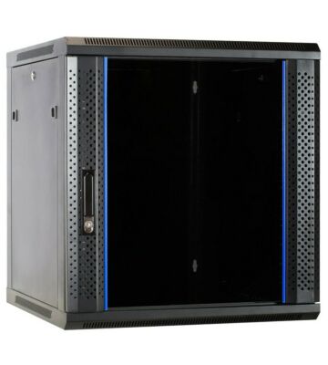 Armadio a muro 12U con anta in vetro 600x600x635 mm (LxPxA)