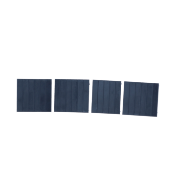 Set di 4 placche di copertura per scatola di derivazione su guida DIN 3U.