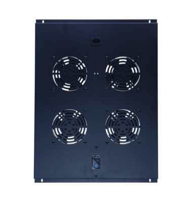 Pacchetto ventilatori con 4 ventilatori e termostato adatto per armadi server a pavimento profondi 800 mm