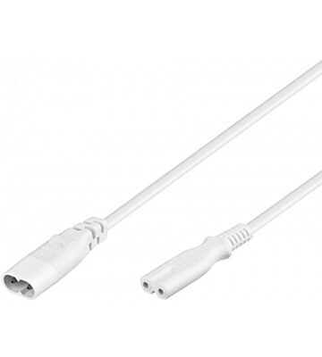 Cavo di alimentazione da C7 a C8, 2 m, bianco