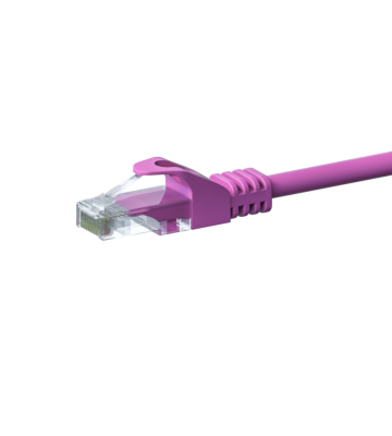 Cavo patch UTP CAT5e da 1,50 m rosa - 100% rame