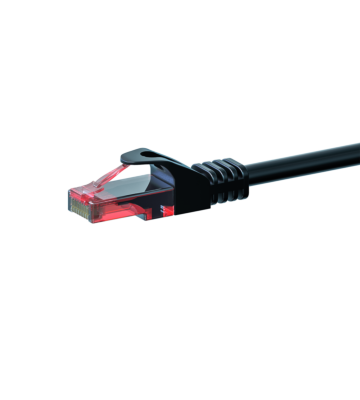 Cavo patch UTP CAT6 da 1 m, nero - 100% rame