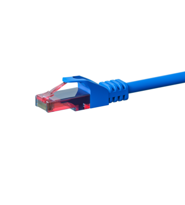 Cavo patch UTP CAT6 da 0,50 m blu - 100% rame
