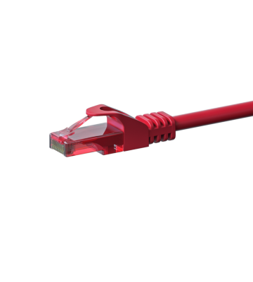 Cavo patch UTP CAT6 da 0,50 m rosso - 100% rame