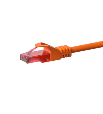 Cavo patch UTP CAT6 da 0,25 m arancione - 100% rame