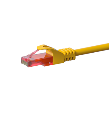 Cavo patch UTP CAT6 da 0,50 m giallo - 100% rame
