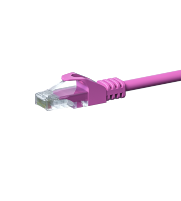 Cavo patch CAT5e UTP 0,50 m rosa - CCA