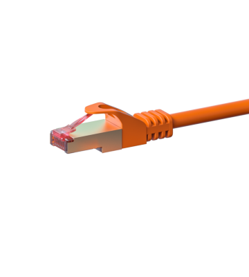Cavo patch CAT6 S/FTP (PIMF) da 0,25 m, arancione. 