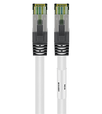 Cavo patch Cat8 S/FTP (PIMF) da 0,50 m, bianco.