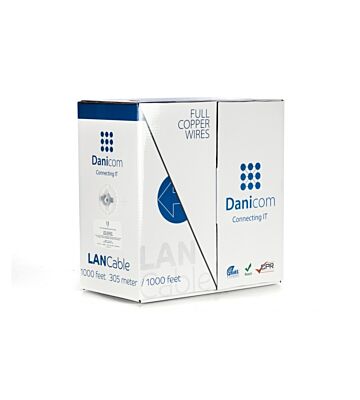 Cavo DANICOM CAT6 UTP 305m su rotolo rigido - LSZH (B2ca)