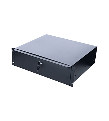 Cassetto metallico con serratura da 19 pollici - 3U