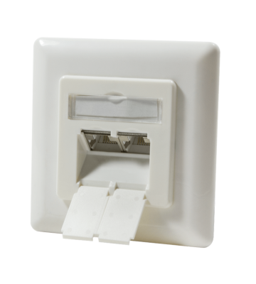 Scatola di derivazione da incasso CAT6 UTP/STP, avorio