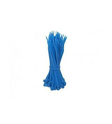 Fascette per cavi blu da 200 mm - 100 pezzi