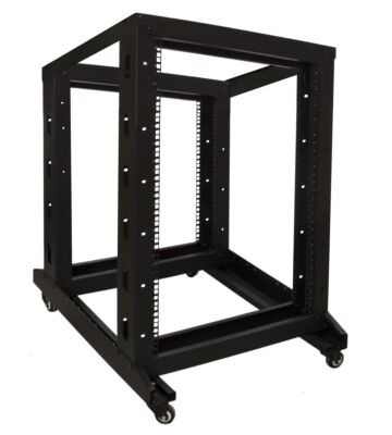 Rack per relè 18U su ruote 600x800x1000mm (LxPxA)