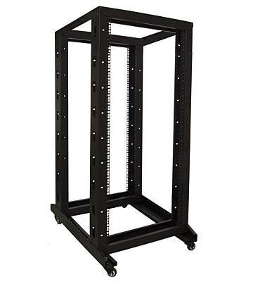 Rack per relè 27U su ruote, dimensioni 600x800x1400 mm (LxPxA)