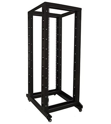 Rack per relè 32U su ruote, dimensioni 600x800x1600 mm (LxPxA)