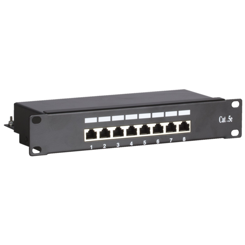 Pannello patch FTP CAT5e da 10 pollici - 8 porte