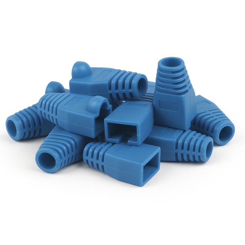 Cappucci protettivi RJ45 DANICOM blu - 10 pezzi