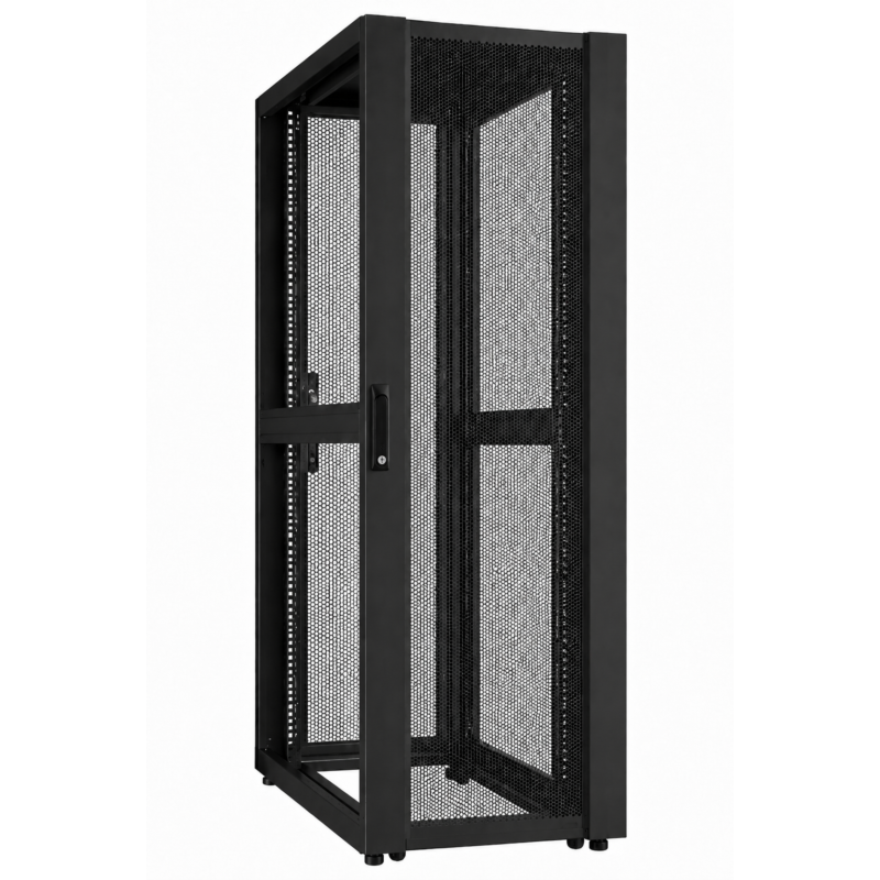 Armadio server per data center 42U con sportello perforato 600x1200x2000mm (LxPxA)