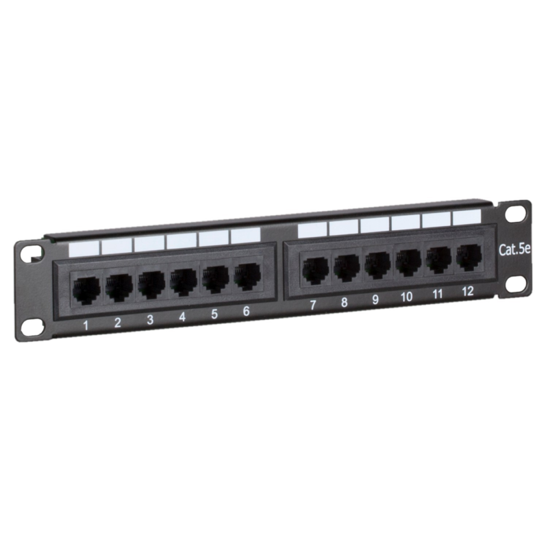 Pannello patch CAT5e UTP da 10 pollici - 12 porte