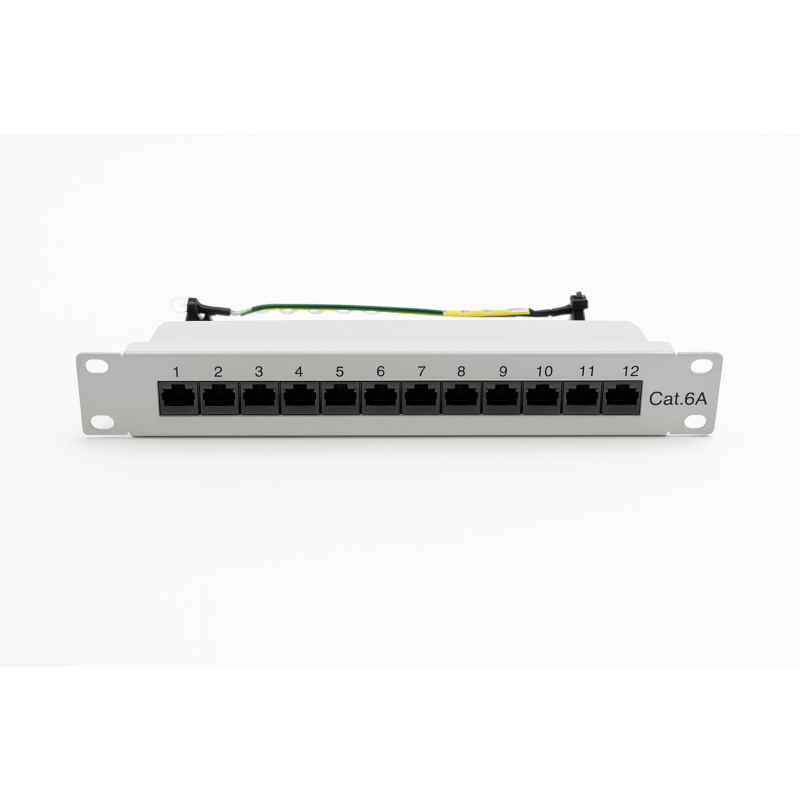 Patch panel Cat6a da 10 pollici con 12 porte STP