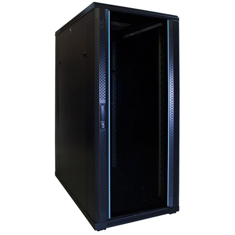Armadio server 27U con porta in vetro 600x1000x1400mm (LxPxA)
