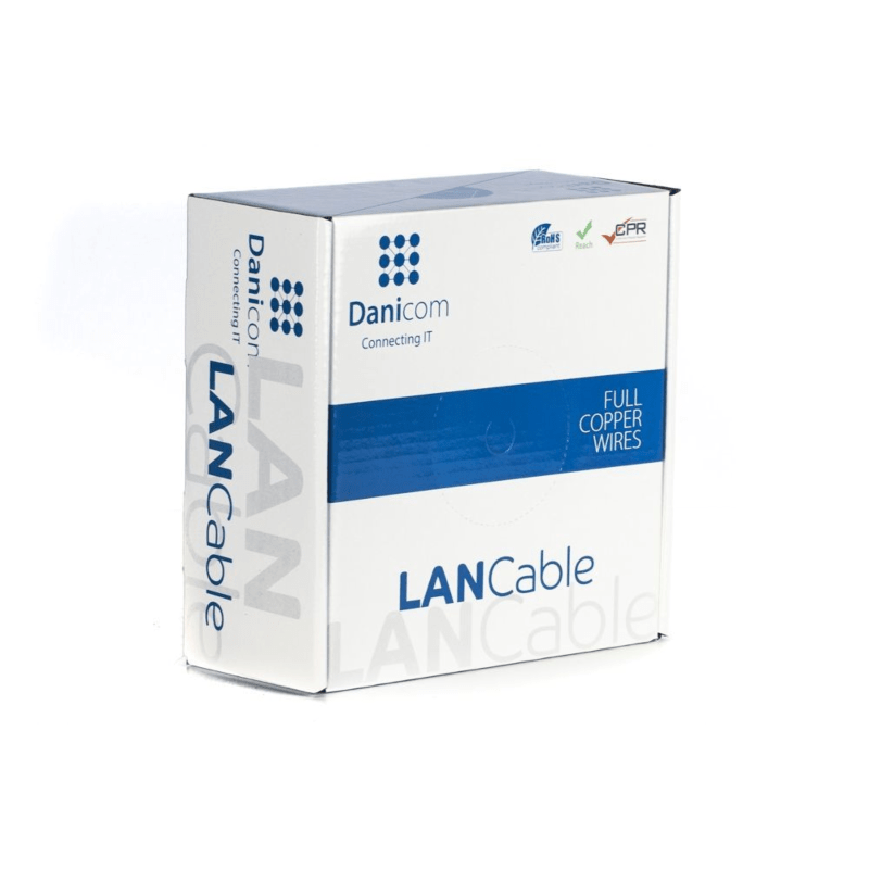 Cavo DANICOM CAT6 FTP 100m su rotolo rigido - LSZH (Dca)