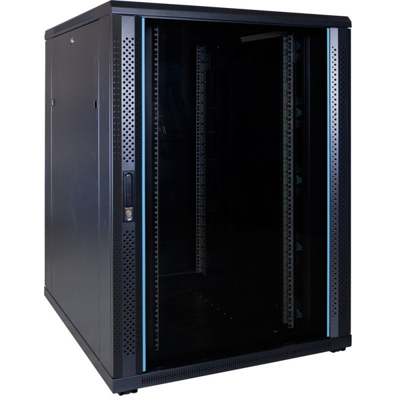 Armadio server 22U con porta in vetro 800x1000x1200 mm (LxPxA)