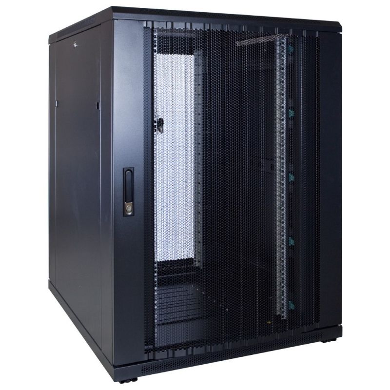 Armadio server 22U con sportello perforato 800x1000x1200 mm (LxPxA)