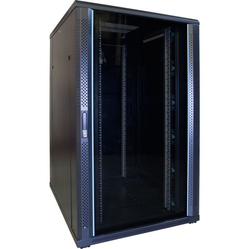 Armadio server 27U con porta in vetro 800x1000x1400mm (LxPxA)