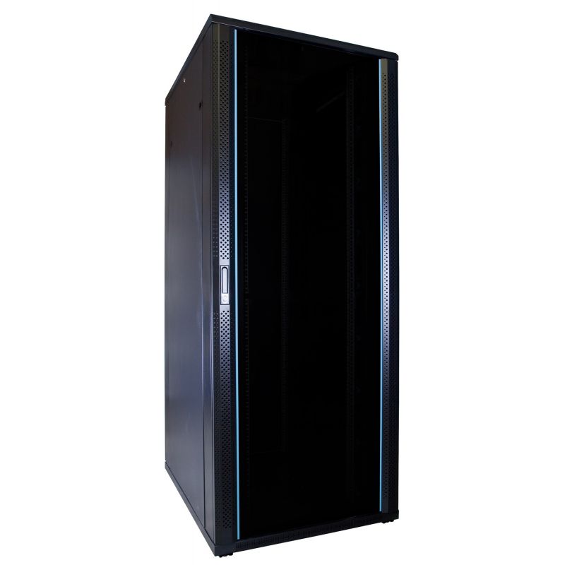 Armadio server 47U con anta in vetro, dimensioni: 600x800x2200 mm (LxPxA)