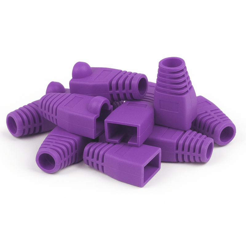 Cappucci protettivi RJ45 DANICOM viola - 10 pezzi