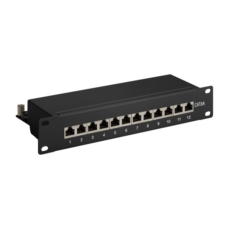 Pannello patch CAT6a STP da 10 pollici - 12 porte