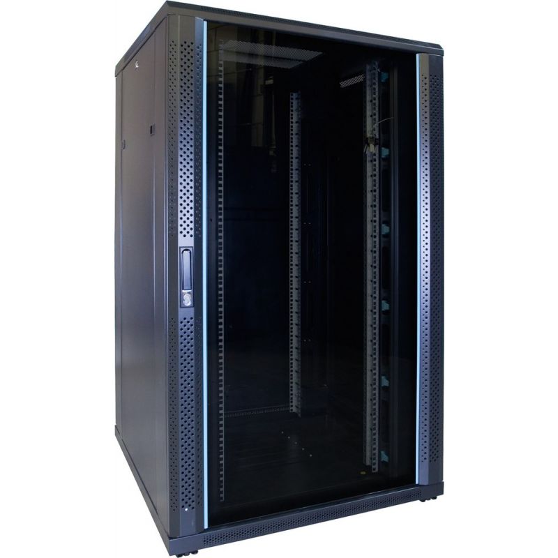 Armadio server 27U con porta in vetro 800x800x1400mm (LxPxA)